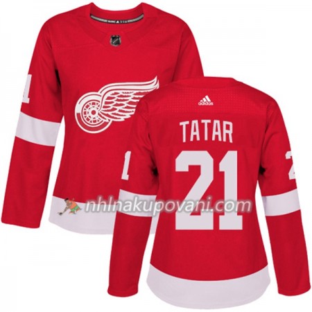 Detroit Red Wings Dresy Tomas Tatar 21 Červená 2017-2018 Adidas Authentic - Dámské Detroit Red Wings Dresy Tomas Tatar 21 Červená 2017-2018 Adidas Authentic - Dámské